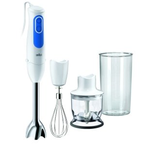 La tecnologia di miscelazione anti-schizzo facilita la lavorazione con il Minipimer MQ3025 Spaghetti di Braun. Regolabile su due velocità, è potente 700 watt, ha campana in acciaio inox, bicchiere in plastica da 600 ml, minitritatutto da 350 ml e frusta a filo. Prezzo 70 euro. www.braun.com La tecnologia di miscelazione anti-schizzo facilita la lavorazione con il Minipimer MQ3025 Spaghetti di Braun. Regolabile su due velocità, è potente 700 watt, ha campana in acciaio inox, bicchiere in plastica da 600 ml, minitritatutto da 350 ml e frusta a filo. Prezzo 70 euro. www.braun.com