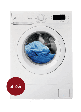 La funzione TimeManager® permette di scegliere di volta in volta la durata del programma. Si adatta agli spazi più piccoli la lavatrice RWM 1044 EDW di Electrolux con cicli speciali tra cui quelli per i jeans, le tende e i piumini.