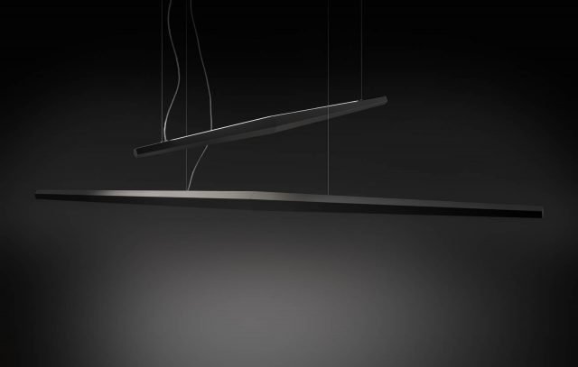 Viisi di Panzeri è la nuova lampada a sospensione, a sviluppo orizzontale, interamente realizzata in alluminio piegato e inciso, con finitura in vernice poliacrilica nera o bianca. Internamente è alloggiato un modulo Led ed è dotata di dimmerazione integrata di serie. È disponibile in due lunghezze, 120 e 210 cm, e può essere utilizzata singolarmente o in composizione. www.panzeri.it Viisi di Panzeri è la nuova lampada a sospensione, a sviluppo orizzontale, interamente realizzata in alluminio piegato e inciso, con finitura in vernice poliacrilica nera o bianca. Internamente è alloggiato un modulo Led ed è dotata di dimmerazione integrata di serie. È disponibile in due lunghezze, 120 e 210 cm, e può essere utilizzata singolarmente o in composizione. www.panzeri.it