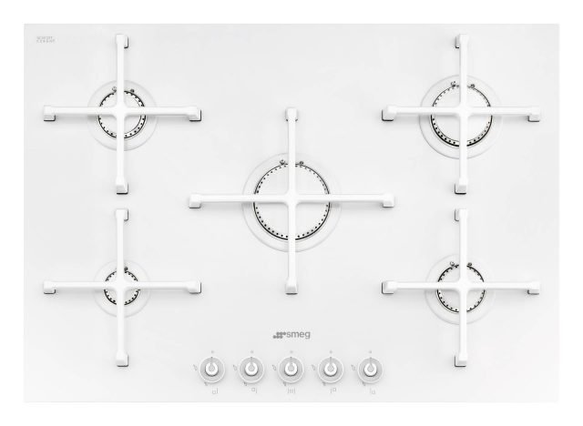 In vetroceramica, PV175CB di Smeg ha un piano total flat color bianco dello spessore di appena 4 millimetri. Alimentato a gas, con 5 bruciatori, ha accensione elettronica incorporata nelle manopole e griglie costituite da un unico pezzo di ghisa rivestita di smalto ceramico. Misura 75x50 cm. Prezzo da rivenditore. www.smeg.it In vetroceramica, PV175CB di Smeg ha un piano total flat color bianco dello spessore di appena 4 millimetri. Alimentato a gas, con 5 bruciatori, ha accensione elettronica incorporata nelle manopole e griglie costituite da un unico pezzo di ghisa rivestita di smalto ceramico. Misura 75x50 cm. Prezzo da rivenditore. www.smeg.it