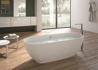 vasca freestanding ovale Move di Hafro-Geromin in tecnoril bianco vasca freestanding ovale Move di Hafro-Geromin in tecnoril bianco