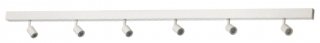 binario per soffitto Bäve di Ikea in acciaio con 6 faretti led binario per soffitto Bäve di Ikea in acciaio con 6 faretti led