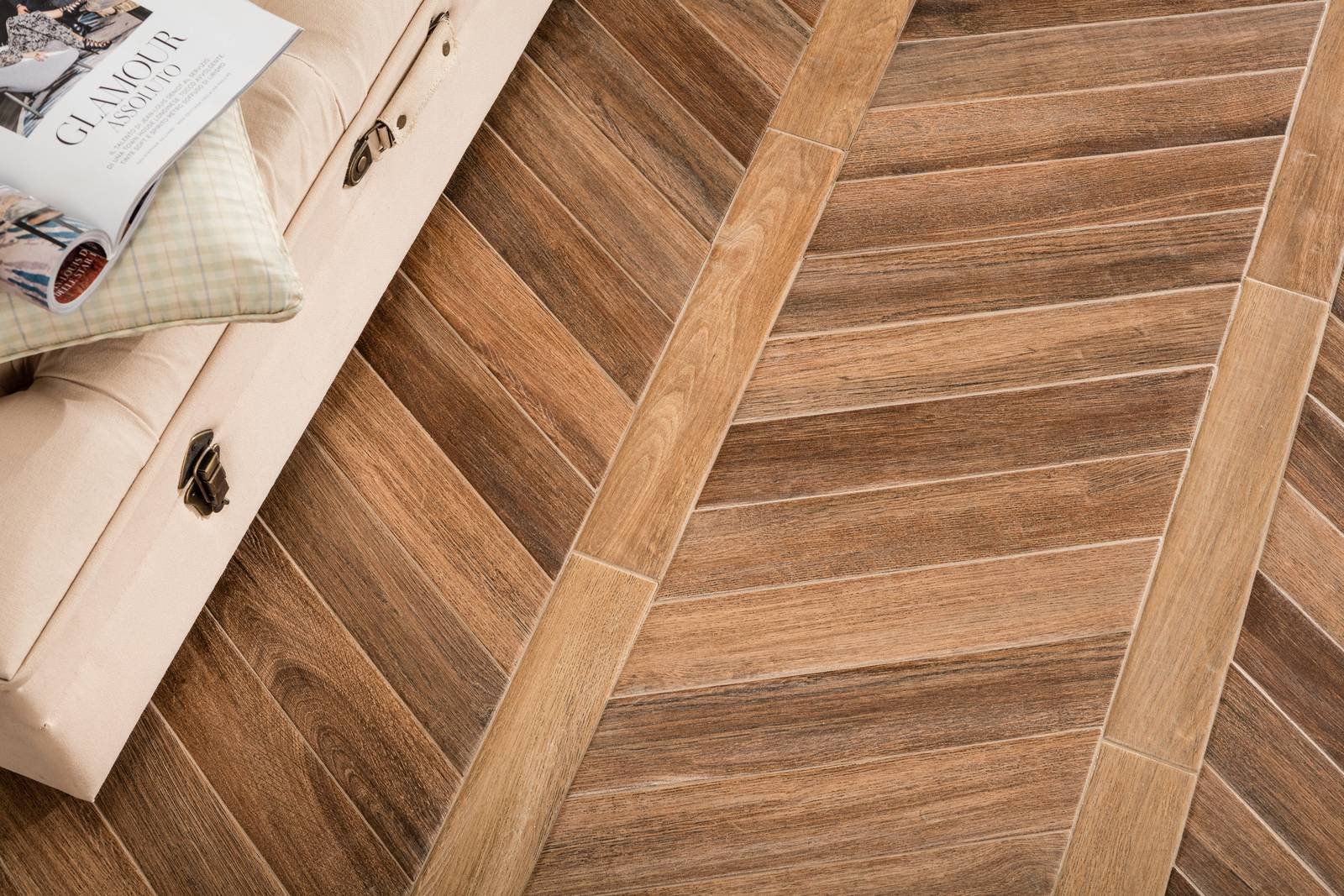 Ceramica rondine: il fascino delle piastrelle effetto legno ed ... Pavimento spina di pesce