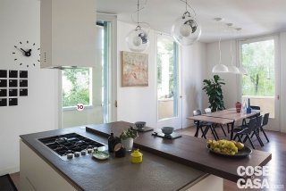 casa con il soggiorno open space