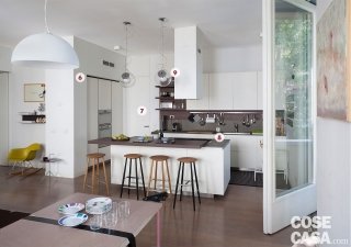 casa con il soggiorno open space