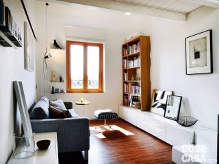 soggiorno sotto il soppalco