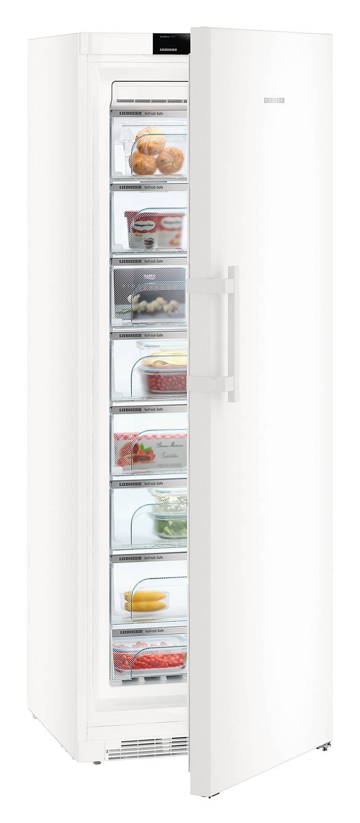 I congelatori verticali sono dotati di scomparti e cassetti?