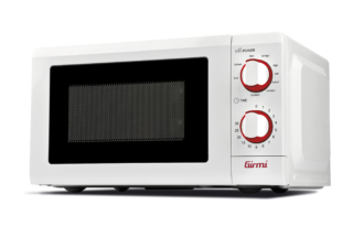 FM06 di Girmi offre estetica raffinata unita a funzionalità e semplicità di utilizzo. Cuoce a microonde, grill e combinata, oltre a scongelare in tempi brevi. Capiente 20 litri, ha timer di 30 minuti, piatto rotante da 24,5 cm e potenza di 700 watt per il microonde e 900 watt per il grill. Misura L 45 x P 35 x H 24 cm. Prezzo 124,90 euro. www.girmi.it FM06 di Girmi offre estetica raffinata unita a funzionalità e semplicità di utilizzo. Cuoce a microonde, grill e combinata, oltre a scongelare in tempi brevi. Capiente 20 litri, ha timer di 30 minuti, piatto rotante da 24,5 cm e potenza di 700 watt per il microonde e 900 watt per il grill. Misura L 45 x P 35 x H 24 cm. Prezzo 124,90 euro. www.girmi.it