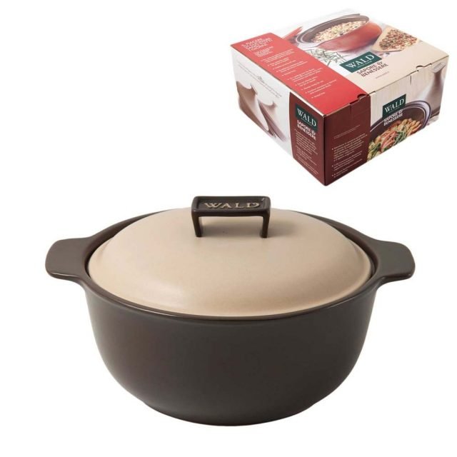 Pentola Antracite linea Sapore & Benessere di Wald, è realizzata in TerraSana® Pentola Antracite linea Sapore & Benessere di Wald, è realizzata in TerraSana®