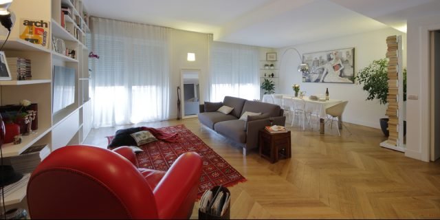 130 mq: soggiorno doppio e cucina separata per la casa con bagno e ... Soluzioni per soggiorno