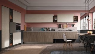 cucina effetto legno Infinity Diagonal di Stosa cucina effetto legno Infinity Diagonal di Stosa