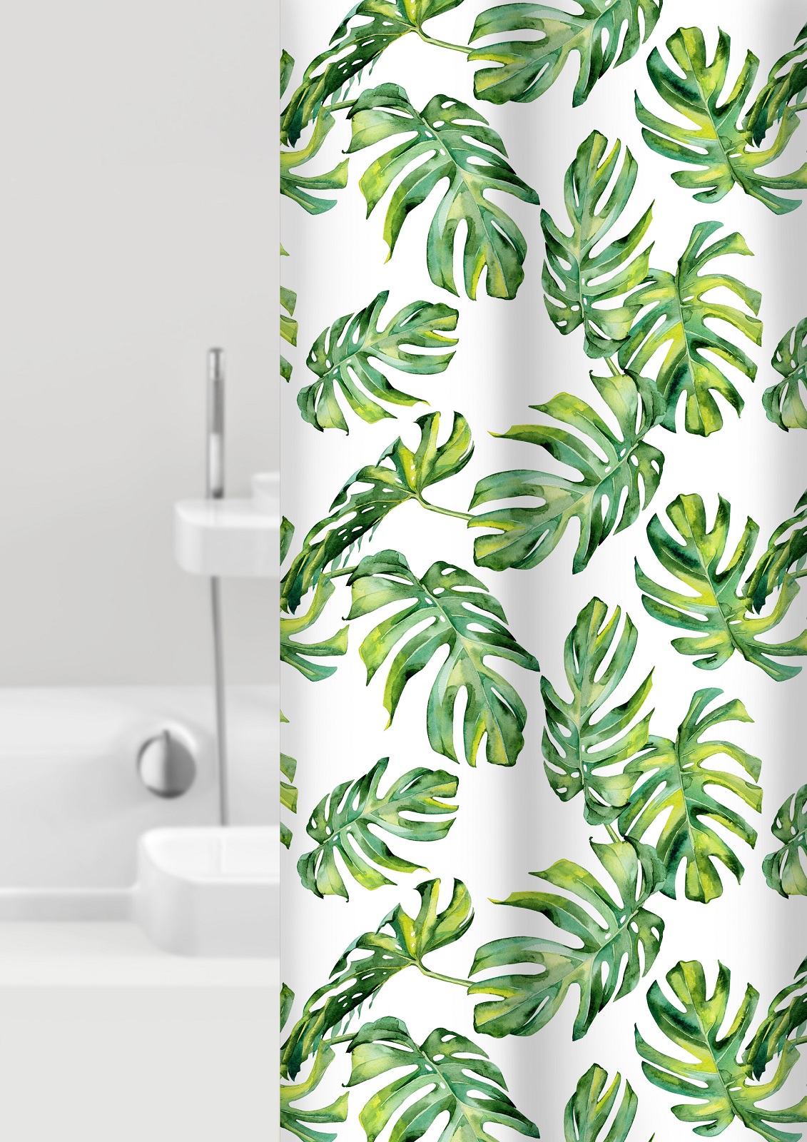 La tenda doccia in tessuto poliestere con decoro a foglie Planta di Bacchetta è realizzata completamente in Italia. È disponibile nelle larghezze 120,180 e 240 cm x un’altezza di 200 cm. Prezzo nella misura L 180 x H 200 cm 19 euro. www.bacchetta.it La tenda doccia in tessuto poliestere con decoro a foglie Planta di Bacchetta è realizzata completamente in Italia. È disponibile nelle larghezze 120,180 e 240 cm x un’altezza di 200 cm. Prezzo nella misura L 180 x H 200 cm 19 euro. www.bacchetta.it