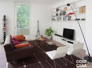 casa con il soggiorno open space