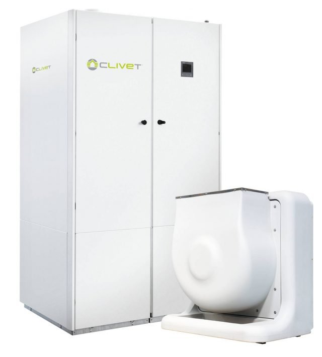 Gaia Maxi Hybrid è un’unità monoblocco studiata per integrare solare termico, pompa di calore e caldaia a condensazione per il riscaldamento, il raffreddamento e la produzione di acqua calda sanitariaSi tratta di una soluzione adatta a abitazioni di grandi dimensioni e ristrutturazioni in località con climi invernali rigidi o anche nei casi in cui vincoli architettonici o logistici impongano compromessi riguardo agli interventi sull’involucro edilizio. www.clivet.com Gaia Maxi Hybrid è un’unità monoblocco studiata per integrare solare termico, pompa di calore e caldaia a condensazione per il riscaldamento, il raffreddamento e la produzione di acqua calda sanitariaSi tratta di una soluzione adatta a abitazioni di grandi dimensioni e ristrutturazioni in località con climi invernali rigidi o anche nei casi in cui vincoli architettonici o logistici impongano compromessi riguardo agli interventi sull’involucro edilizio. www.clivet.com