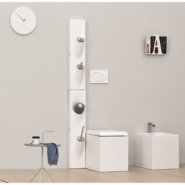 sanitari a terra water e bidet della collezione Block di The.Artceram squadrati sanitari a terra water e bidet della collezione Block di The.Artceram squadrati