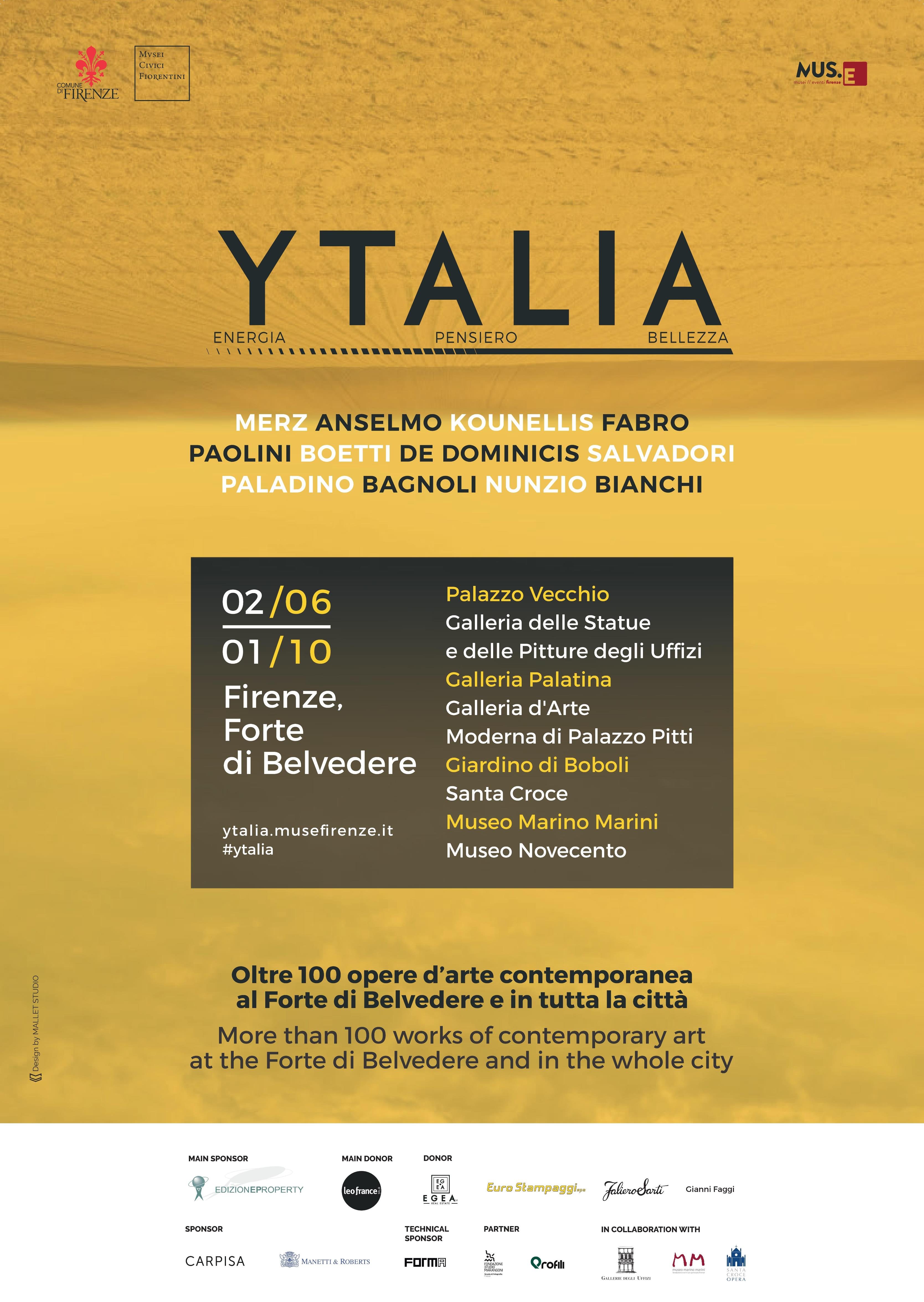Ytalia. Energia Pensiero Bellezza. Tutto è connesso Ytalia. Energia Pensiero Bellezza. Tutto è connesso