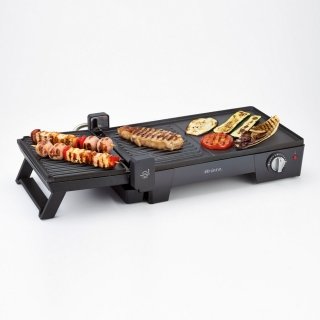 Sulla piastra MultiGrill 3 in 1 di Ariete si può cucinare a barbecue grazie alla piastra liscia/rigata, cucinare con piastra a contatto e a barbecue estendibile grazie alla rotazione a 180 gradi del coperchio. Ha inoltre termostato regolabile e vassoio raccogli grasso removibile. Misura L43xP30xH19 cm. Prezzo 59,90 euro. www.ariete.net Sulla piastra MultiGrill 3 in 1 di Ariete si può cucinare a barbecue grazie alla piastra liscia/rigata, cucinare con piastra a contatto e a barbecue estendibile grazie alla rotazione a 180 gradi del coperchio. Ha inoltre termostato regolabile e vassoio raccogli grasso removibile. Misura L43xP30xH19 cm. Prezzo 59,90 euro. www.ariete.net