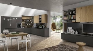 cucina coordinata con il living Wega di Arredo3 cucina coordinata con il living Wega di Arredo3