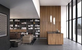 cucina coordinata con il living Sintesi di Comprex cucina coordinata con il living Sintesi di Comprex