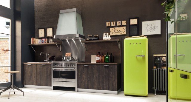 Risultati immagini per cucine con frigoriferi colorati