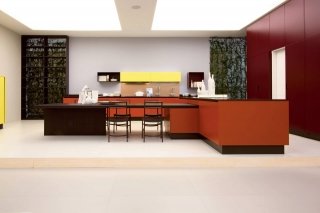cucina colorata giallo limone e arancione squadrata Primavera Colors Up di Febal Casa cucina colorata giallo limone e arancione squadrata Primavera Colors Up di Febal Casa