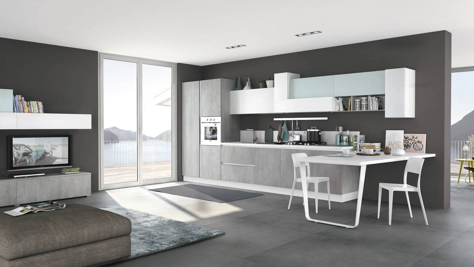 14 soluzioni coordinate di cucina soggiorno cose di casa Cucina con soggiorno