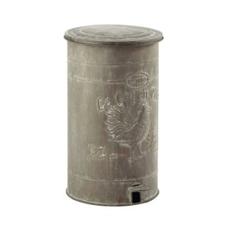 pattumiera Art. 146387 di Maisons du monde in metallo effetto zinco invecchiato pattumiera Art. 146387 di Maisons du monde in metallo effetto zinco invecchiato