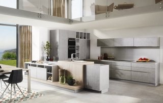 cucina a U coordinata con soggiorno Arcos Eolis di Schmidt cucina a U coordinata con soggiorno Arcos Eolis di Schmidt