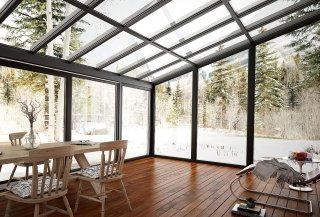 veranda Igloo Energy di Drutex composta da profili a 7 camere in pvc veranda Igloo Energy di Drutex composta da profili a 7 camere in pvc