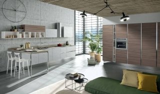 cucina con i vani a giorno Mia di Aran cucina con i vani a giorno Mia di Aran