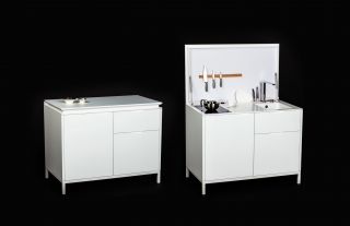 Micro cucina di Maminicuisine in HI-MACS ®( solid surface) Micro cucina di Maminicuisine in HI-MACS ®( solid surface)