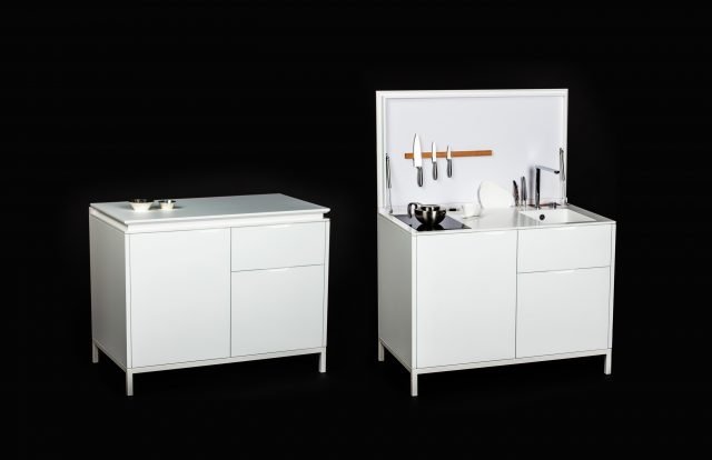 Micro cucina di Maminicuisine in HI-MACS ®( solid surface) Micro cucina di Maminicuisine in HI-MACS ®( solid surface)