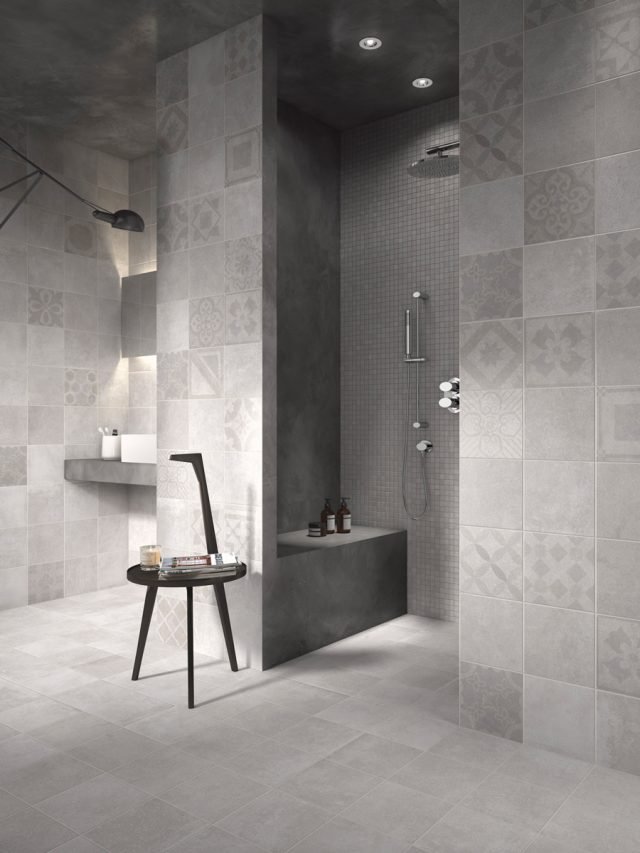 bagno ad effetto cemento realizzato con la collezione Downtown ricrea un look essenziale e ricercato, trasversale ed eclettico bagno ad effetto cemento realizzato con la collezione Downtown ricrea un look essenziale e ricercato, trasversale ed eclettico