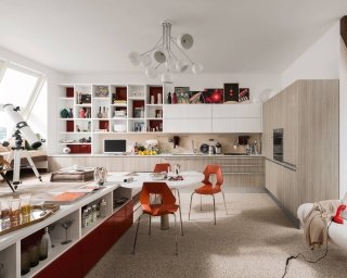 cucina con i vani a giorno Carrera Plus di Veneta Cucine cucina con i vani a giorno Carrera Plus di Veneta Cucine