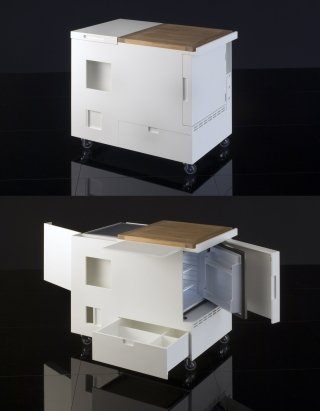 Minikitchen di Boffi design Joe Colombo 1963 in versione Corian® 12 mm Minikitchen di Boffi design Joe Colombo 1963 in versione Corian® 12 mm