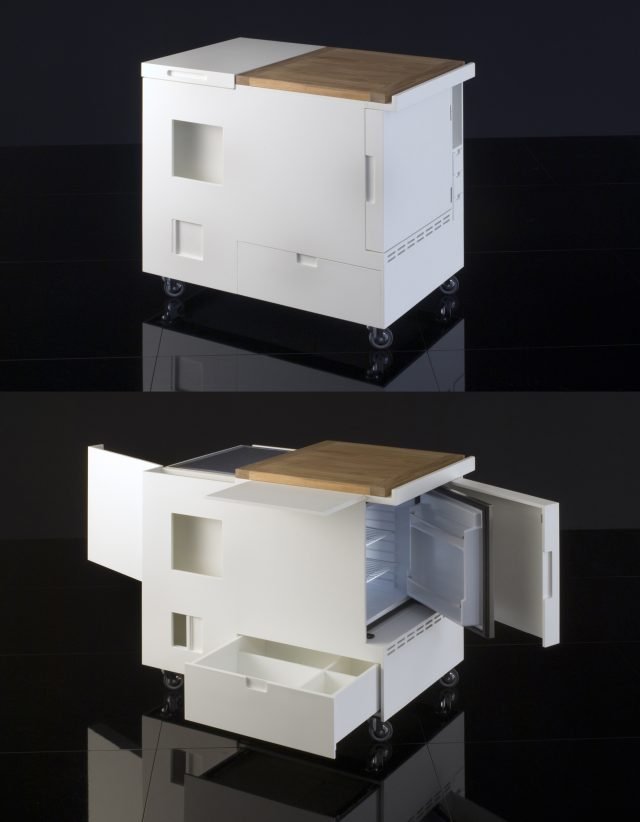 Minikitchen di Boffi design Joe Colombo 1963 in versione Corian® 12 mm Minikitchen di Boffi design Joe Colombo 1963 in versione Corian® 12 mm