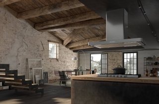 A isola, la cappa T-Light di Faber è disponibile in 2 colorazioni, bianco opaco e acciaio inox. E’ dotata di aspirazione perimetrale che riduce del 25% la sensazione sonora percepita e ha motore che garantisce migliori risultati in termini di efficienza energetica, ridotto consumo elettrico e riduzione del rumore. Larga 100 cm, è in classe energetica A, ha illuminazione a led, è regolabile su 3 velocità + intensiva e ha massima aspirazione 580 m3/h, fino all’intensiva di 690 m3/h. Prezzo 1.800 euro. www.faberspa.it A isola, la cappa T-Light di Faber è disponibile in 2 colorazioni, bianco opaco e acciaio inox. E’ dotata di aspirazione perimetrale che riduce del 25% la sensazione sonora percepita e ha motore che garantisce migliori risultati in termini di efficienza energetica, ridotto consumo elettrico e riduzione del rumore. Larga 100 cm, è in classe energetica A, ha illuminazione a led, è regolabile su 3 velocità + intensiva e ha massima aspirazione 580 m3/h, fino all’intensiva di 690 m3/h. Prezzo 1.800 euro. www.faberspa.it