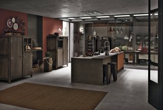 cucina con isola centrale Aliant Wood di Stosa cucina con isola centrale Aliant Wood di Stosa