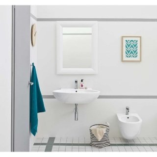 lavabo sospeso della collezione File di The.Artceram in ceramica bianca e con troppopieno lavabo sospeso della collezione File di The.Artceram in ceramica bianca e con troppopieno