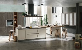 City Restyle di Stosa cucina con ante in Pet, materiale riciclabile e durevole, e piano top in Fenix Ntm® color grigio Londra City Restyle di Stosa cucina con ante in Pet, materiale riciclabile e durevole, e piano top in Fenix Ntm® color grigio Londra