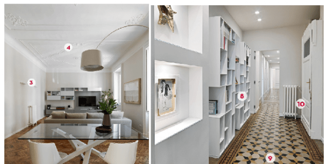 140 mq: una casa con pavimenti originari in parquet e marmette primo ... Case ristrutturate da architetti