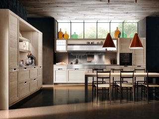 cucina in legno collezione Lux Classic di Snaidero con ante a telaio in rovere barrique cucina in legno collezione Lux Classic di Snaidero con ante a telaio in rovere barrique