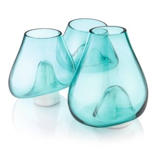 vasi Cumuli di Gum Design in pietra Basaltina e basi dei contenitori in vetro soffiato vasi Cumuli di Gum Design in pietra Basaltina e basi dei contenitori in vetro soffiato