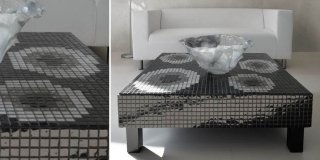 Effetto nuvolato e mosaico per rinnovare il soggiorno