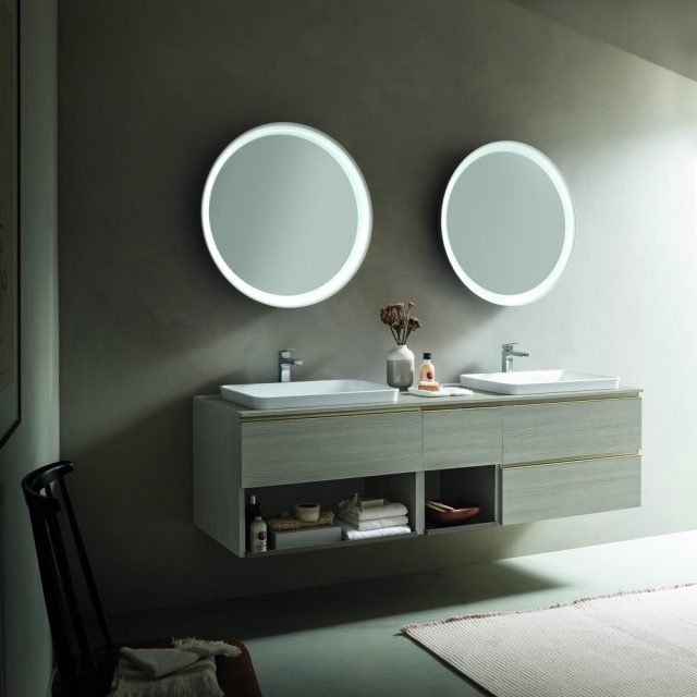 mobile bagno Dress di Arblu proposto nella variante con il larice corda mobile bagno Dress di Arblu proposto nella variante con il larice corda