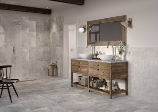Piastrelle in gres, SixZeroCollection serie Ardesie Grey White di Ceramica Rondine