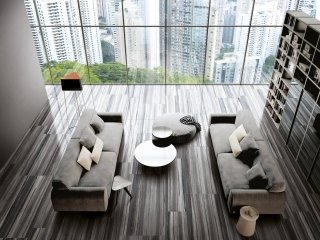 Piastrelle in gres, SixZeroCollection serie Palissandro Dark di Ceramica Rondine