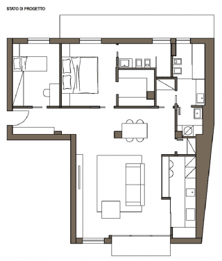 appartamento stile industriale