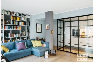 95 mq con una soluzione originale per separare la cucina e isolarla 95 mq con una soluzione originale per separare la cucina e isolarla