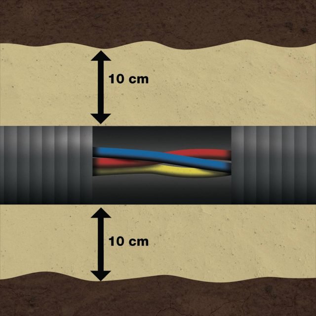 Infine, in assenza di predisposizione, sul pilastro è possibile scegliere se far passare il tubo corrugato sottotraccia – con scanalatura e stuccatura in cemento – o il passaggio esterno in cavidotto. Infine, in assenza di predisposizione, sul pilastro è possibile scegliere se far passare il tubo corrugato sottotraccia – con scanalatura e stuccatura in cemento – o il passaggio esterno in cavidotto.